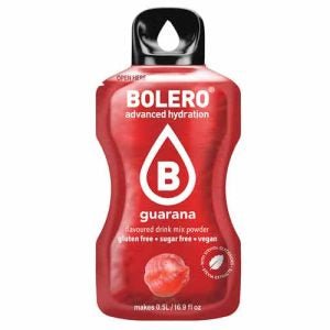 Bolero Drinks - Insaporitore acqua (36 gusti) 1 bustina (9g) Guaranà - Push More Bolero