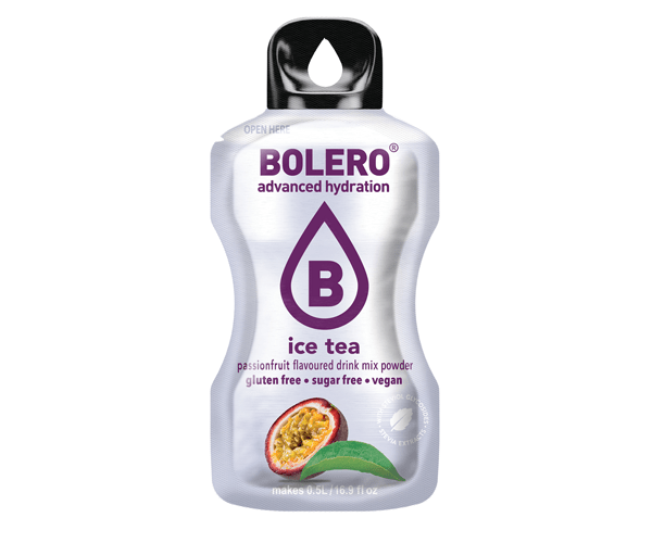 Bolero Drinks - Insaporitore acqua (36 gusti) 1 bustina (9g) Ice tea passion fruit (Te’ al frutto della passione) - Push More Bolero