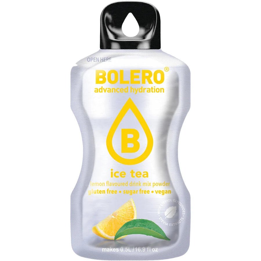 Bolero Drinks - Insaporitore acqua (36 gusti) 1 bustina (9g) Ice tea lemon (Te’ al limone) - Push More Bolero