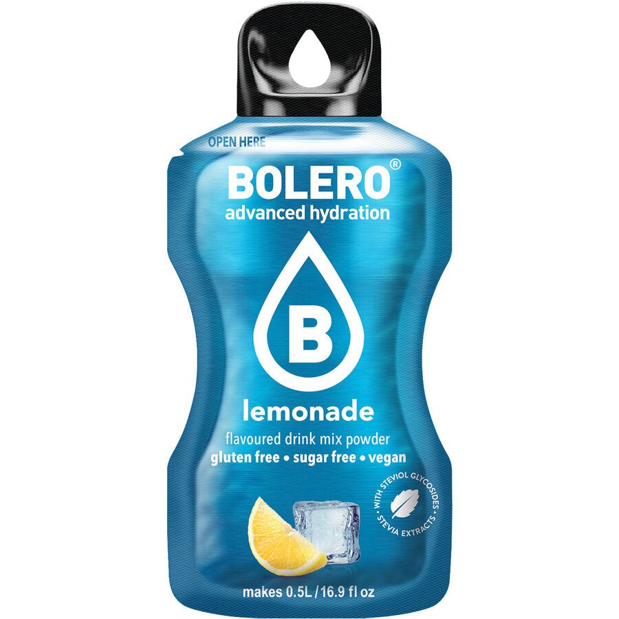 Bolero Drinks - Insaporitore acqua (36 gusti) 1 bustina (9g) Lemonade (Limonata) - Push More Bolero