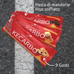 KE CARBO - Barretta energetica mandorle e riso soffiato con maltodestrine