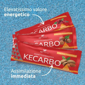 KE CARBO - Barretta energetica mandorle e riso soffiato con maltodestrine