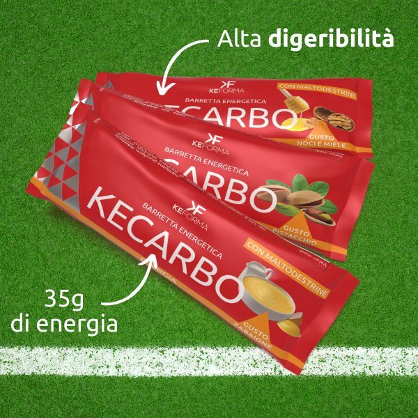 KE CARBO - Barretta energetica mandorle e riso soffiato con maltodestrine