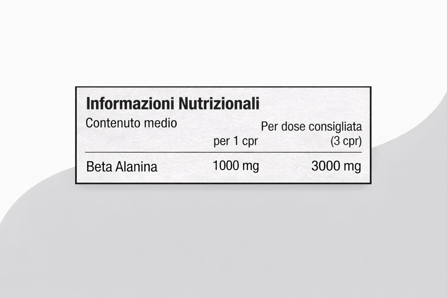 BETA ALANINA 1000 mg - Integratore per sport intensi e ripetitivi