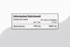 BETA ALANINA 1000 mg - Integratore per sport intensi e ripetitivi