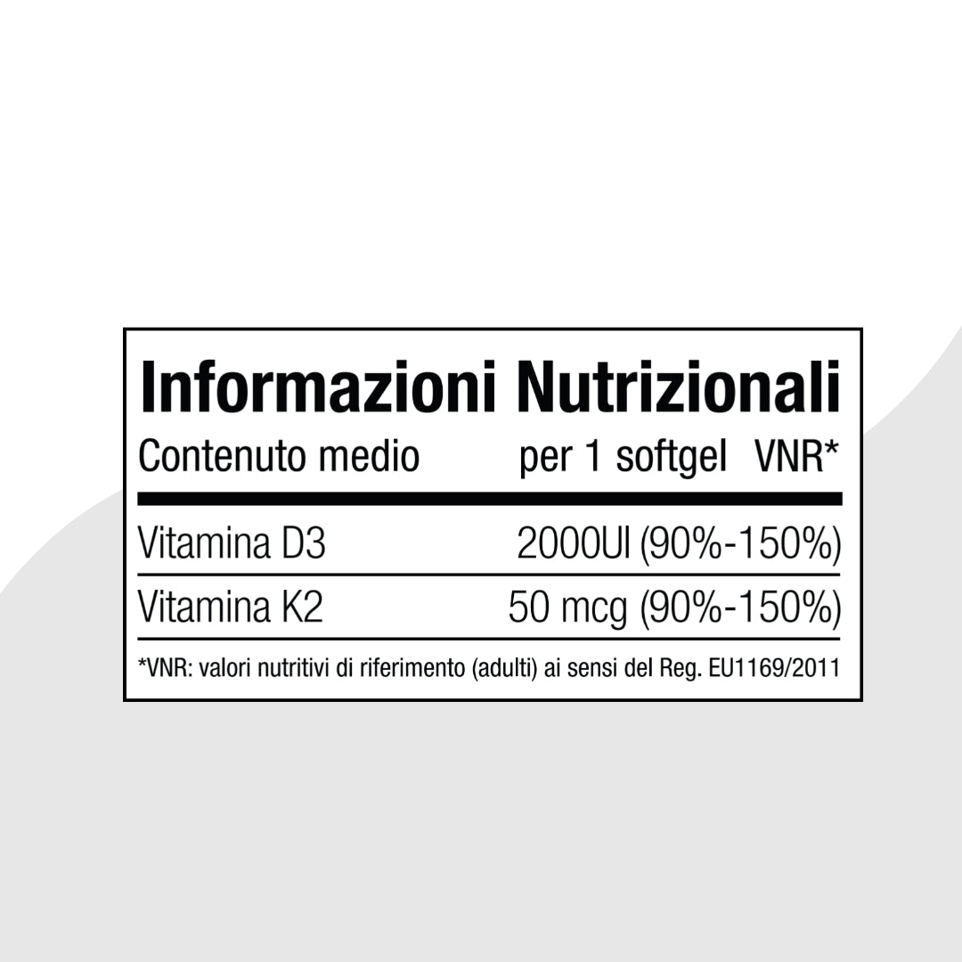 VITAMIN D3+K2 - Vitamina D3 e K2