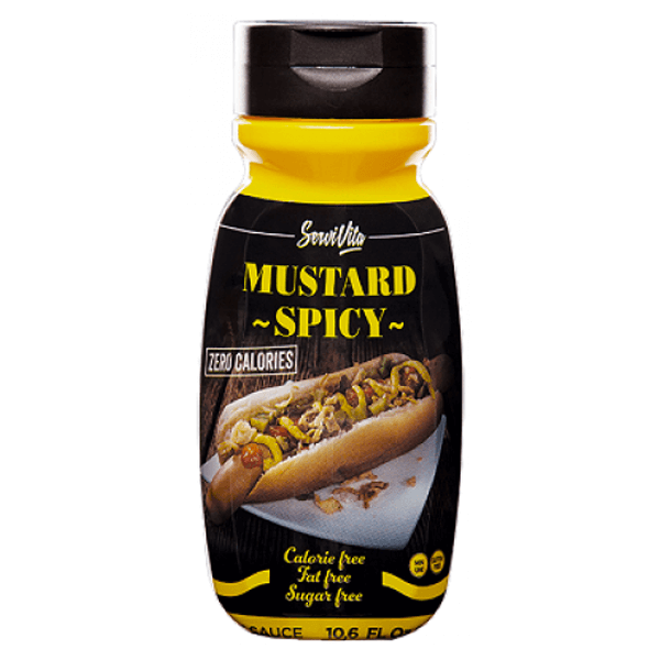 Mustard sauce spicy piccante ServiVita 313ml zero calories