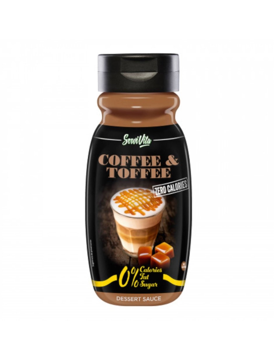 Foto di Salse e Sciroppi 0 calorie - ServiVita 320ml Coffee & Toffee (Caffè e Caramello) - Push More Salse per condimenti ServiVita