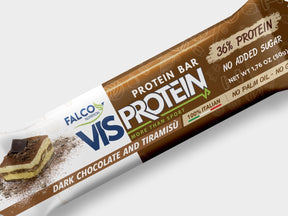 Foto di Vis Protein - Barretta proteica 1 barretta (50 g) Cioccolato fondente e tiramisù - Push More Barretta proteica Falco Food