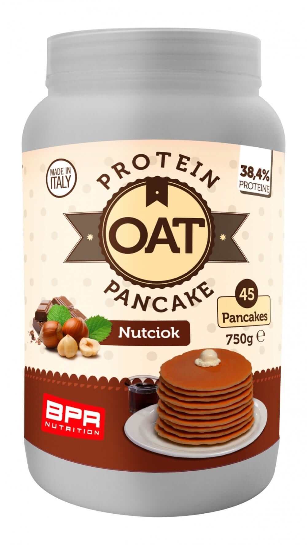 Foto di OAT PROTEIN PANCAKE 12 Gusti 750 gr Nutciok - PushMore Preparato per pancake Bpr Nutrition