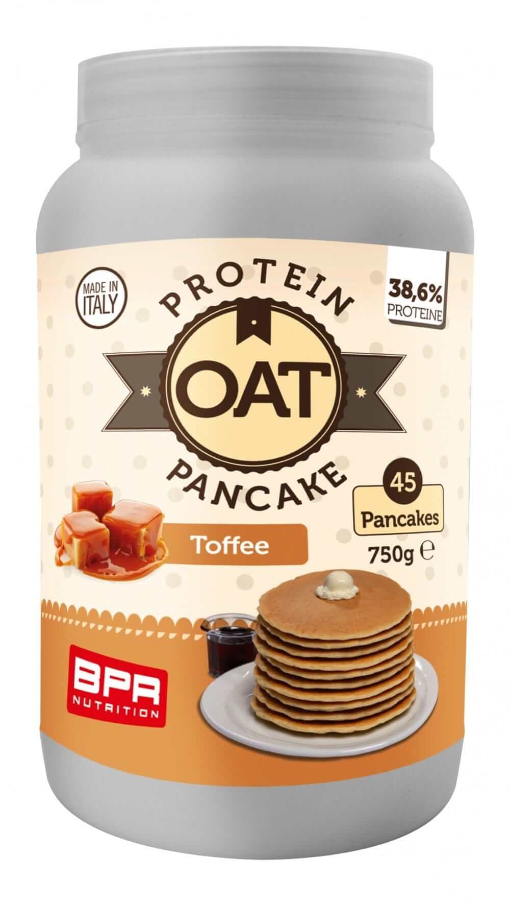 Foto di OAT PROTEIN PANCAKE 12 Gusti 750 gr Toffee - PushMore Preparato per pancake Bpr Nutrition