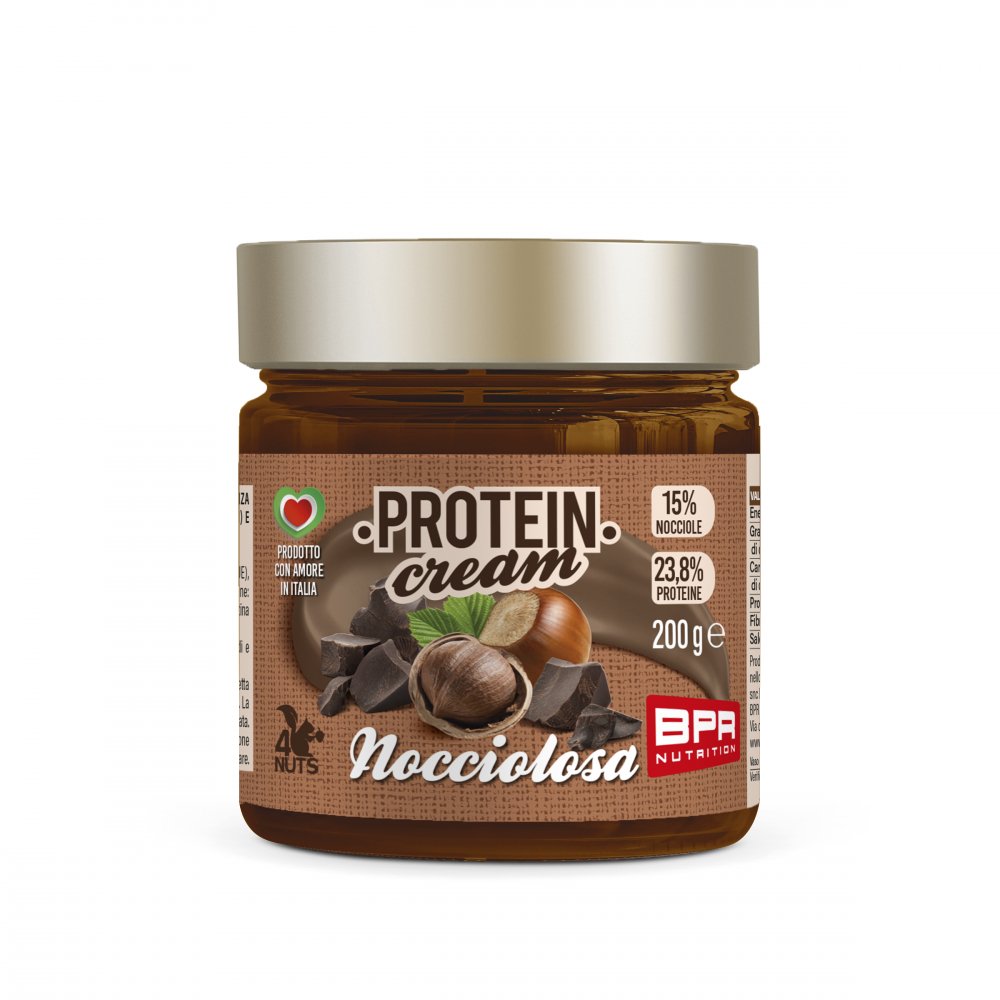 Foto di Protein cream - Crema proteica low carb BPR 200g Nocciolosa - Push More Bpr Nutrition