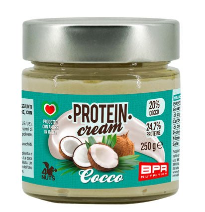 Foto di Protein cream - Crema proteica low carb BPR 200g Cocco - Push More Bpr Nutrition