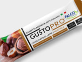 GustoPro - Barretta proteica senza zuccheri 1 barretta (40 g) Nocciola - Push More Barretta proteica Falco food