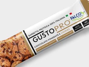 GustoPro - Barretta proteica senza zuccheri 1 barretta (40 g) Cookies - Push More Barretta proteica Push More