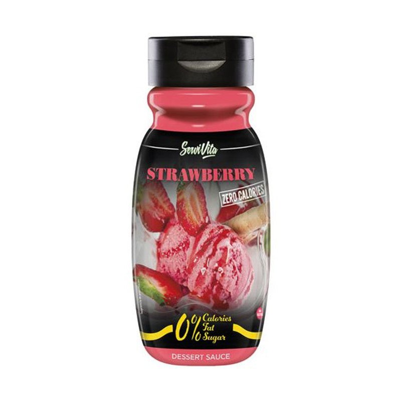 Salse e Sciroppi 0 calorie - ServiVita 320ml Strawberry (Fragola) - Push More Salse per condimenti ServiVita